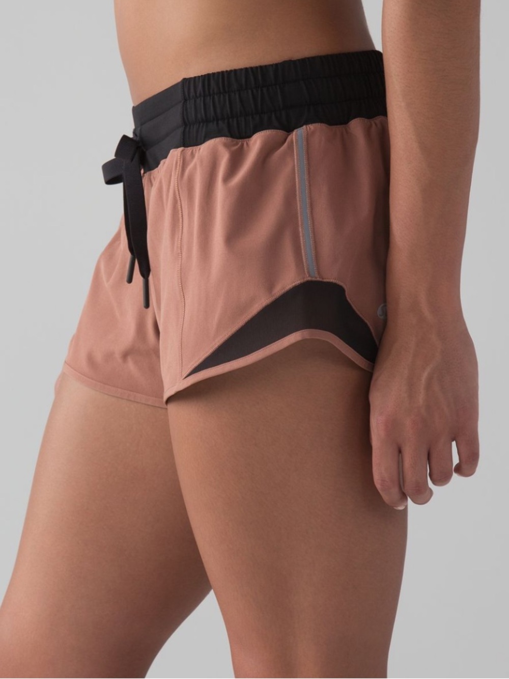 lululemon athletica Hotty Hot Shorts in henna and black